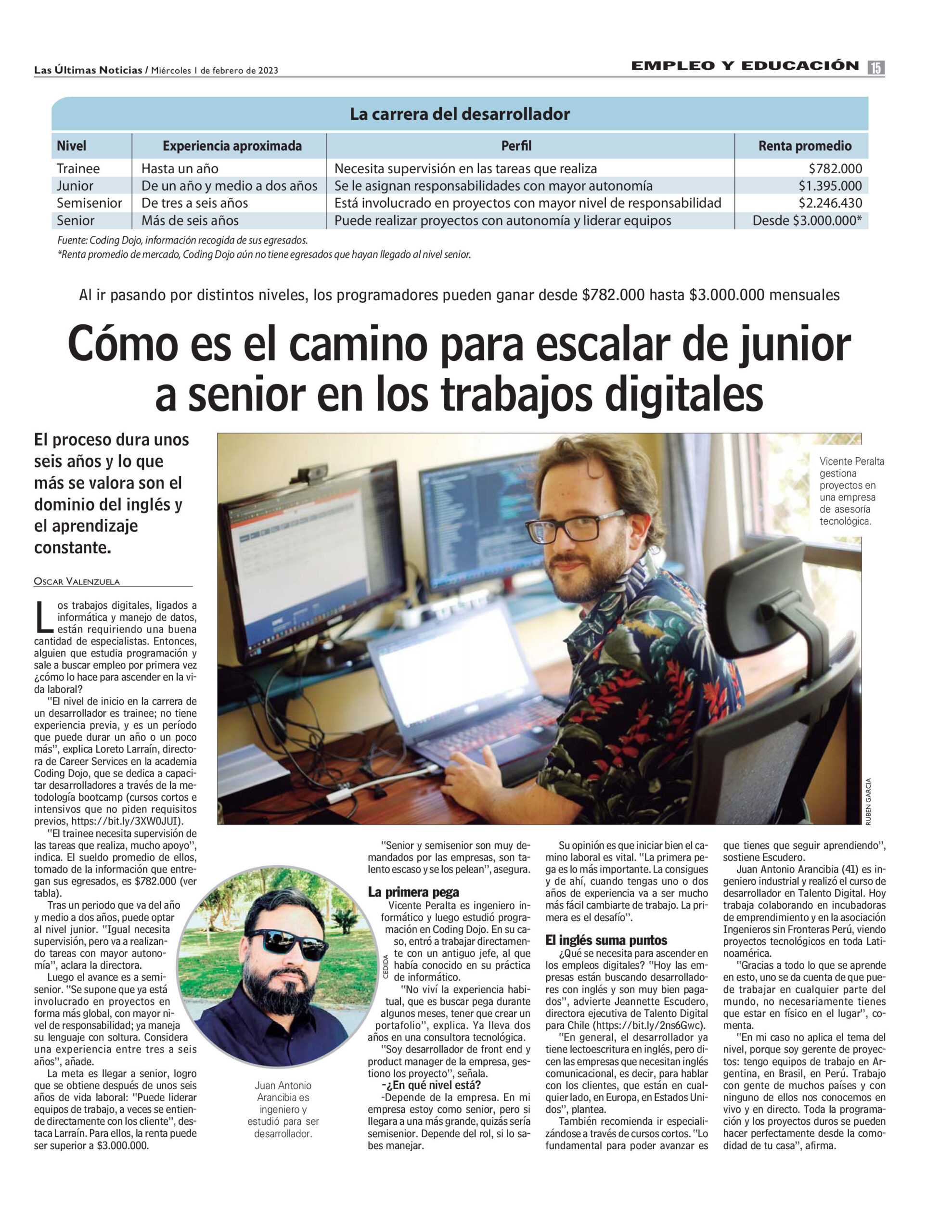 noticia de junior a senior