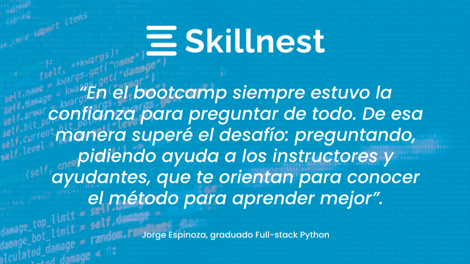 De Ingeniero Civil Matemático a Programador Full-stack en Python | Cómo reinventarte profesionalmente de manera exitosa